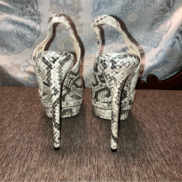 BRIAN ATWOOD Platform Heels PYTHON / SNAKESKIN - Sz 9 (EU 40) EXCELLENT! - Picture 8 of 16